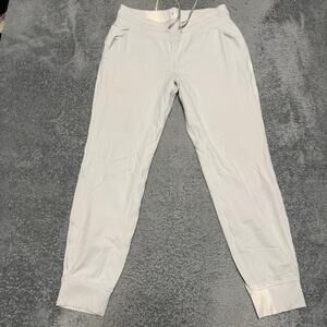 Lululemon Pants Womens 10 Light Gray Ready to Rulu Jogger w5cp1s *flaws